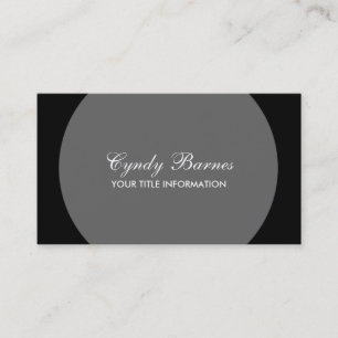 Any Colour Circle Frame Business Card