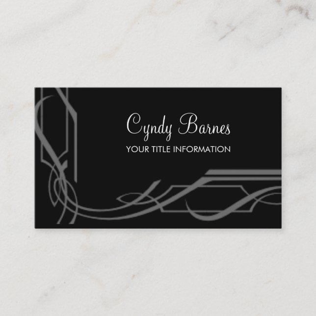 Any Colour Corner Frame  Business Card (Front)