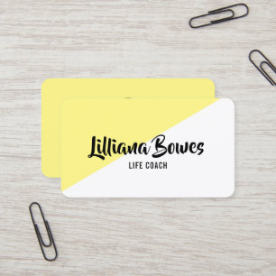 Any Colour Diagonal Colour Block Personalized Business Card