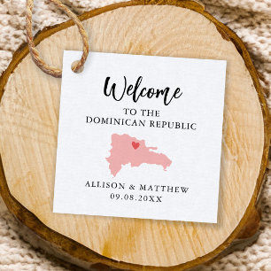 Any Colour Dominican Republic Wedding Welcome Bag Favour Tags