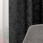 Any Colour Floral Art | Black Rose Pattern Gothic Blackout Curtains<br><div class="desc">Transform your space with elegant blackout curtains featuring a stunning dark rose pattern that can be customized to ANY colour, from classic black to soft sheer white. Created with original vectorized watercolor floral art by Raphaela Wilson, these modern, minimalist drapes are perfect for adding a touch of gothic art or...</div>