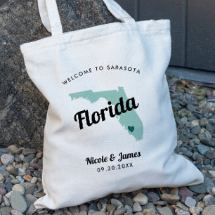 Any Colour Florida Wedding Welcome Bag, Tote Bag