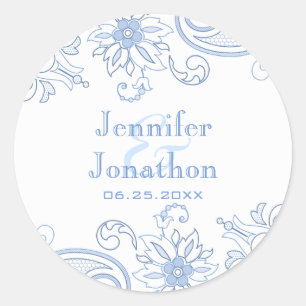 Any Colour Flowers & Foliage Doodle Envelope Seal