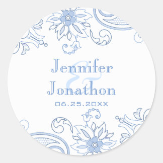 Any Colour Flowers & Foliage Doodle Envelope Seal