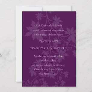 Any Colour Grape Vine Invitation