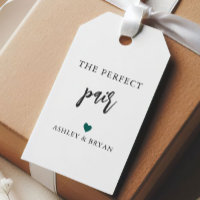 Any Colour Heart The Perfect Pair Tag, Chopstick