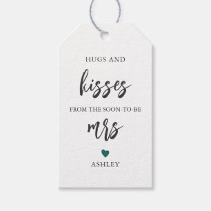 Any Colour Hugs and Kisses from the Soon To Be Mrs Gift Tags