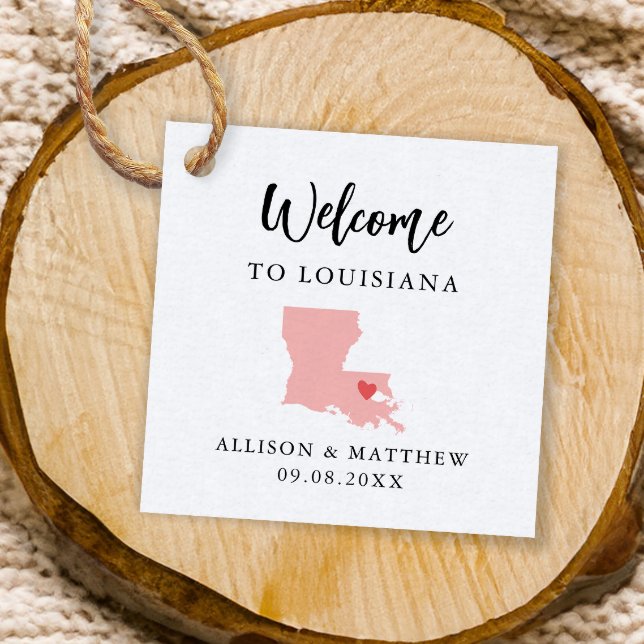 Any Colour Louisiana Wedding Welcome Bag Favour Tags (Creator Uploaded)