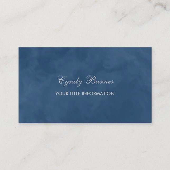 Any Colour Marble Pattern Business Card (Front)