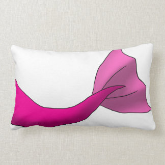 Any Colour Mermaid Tail w/ White Background Lumbar Pillow