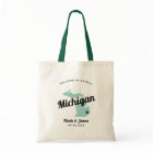 Any Colour Michigan Map Wedding Welcome Bag,