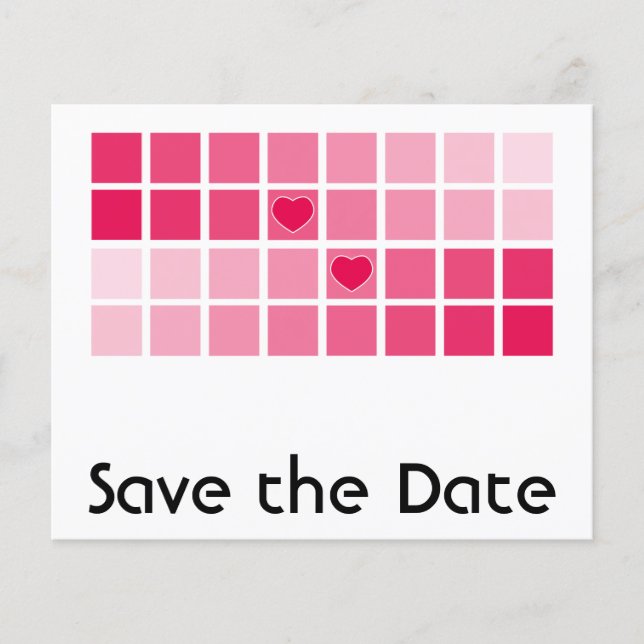Any Colour Modern Typography Save the Date Flyer (Front)