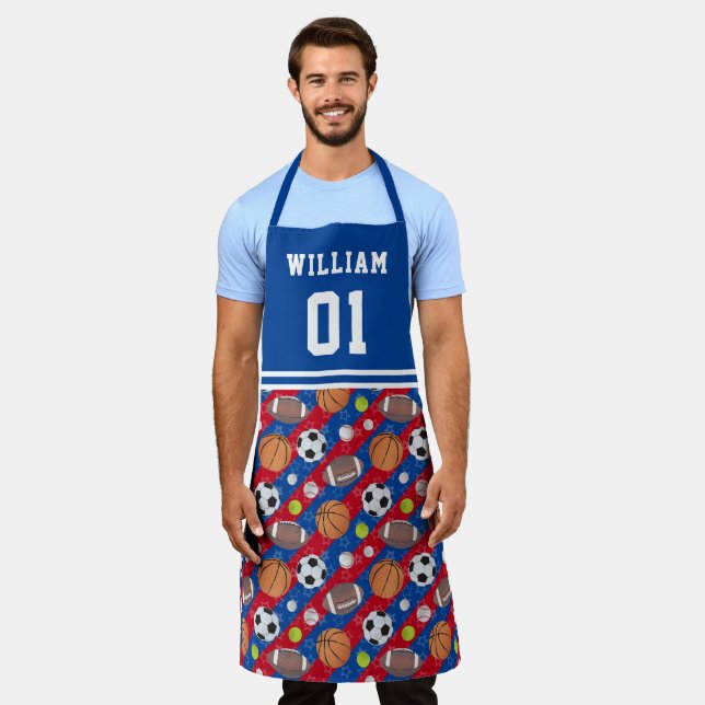 Any Colour – Multi Ball Sports  Apron (Worn)