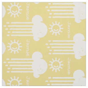 Any Colour My Sunshine Rain Cloud Personalized Fabric