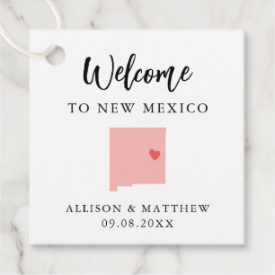 Any Colour New Mexico Wedding Welcome Bag Favour Tags