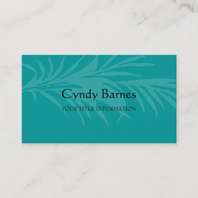 Any Colour Palm Leaf Business Card (Front)