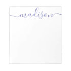 Any Colour - Personalized Script Name Notepad