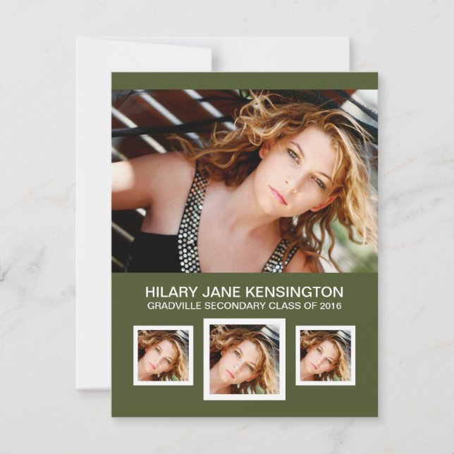 Any colour Photo Graduation Invitation (Front)