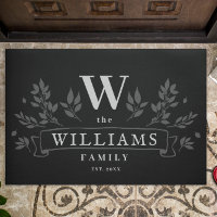 Any Colour | Rustic Family Name Monogram