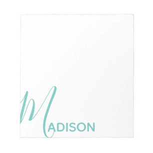 Any Colour Script & Block Name Personalized Notepa Notepad