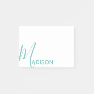 Any Colour Script & Block Name Personalized Post I Post-it Notes