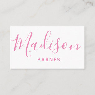 Any Colour - Script Name Business or Contact Cards