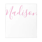 Any Colour - Script Name Personalized Large Notepa