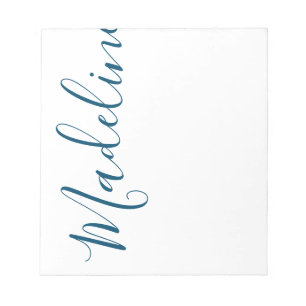 Any Colour - Script Name Personalized Notepad