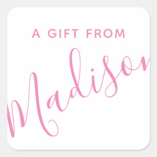 Any Colour - Script Name Personalized Stickers