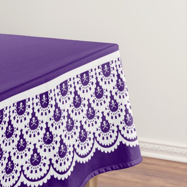 Any Colour Skull Lace Tablecloth (In Situ)
