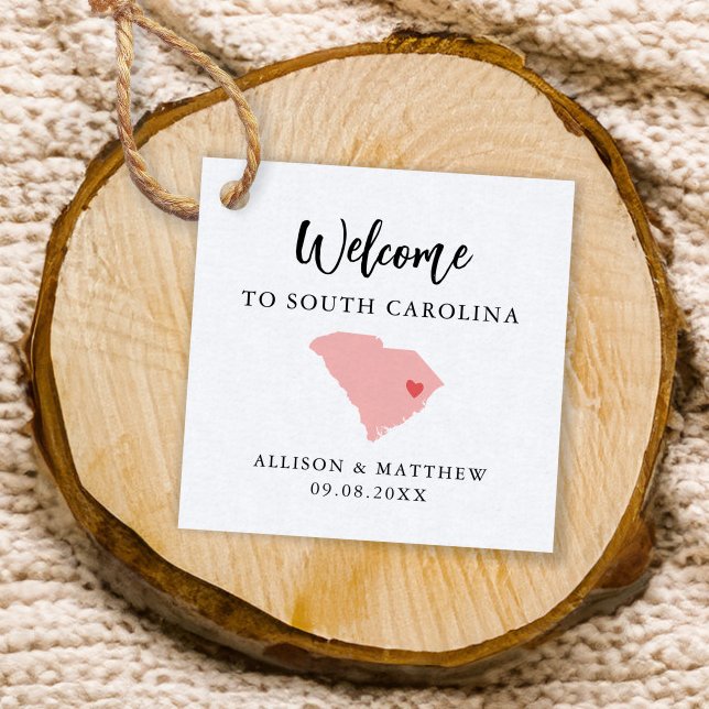 Any Colour South Carolina Wedding Welcome Bag Favour Tags (Creator Uploaded)