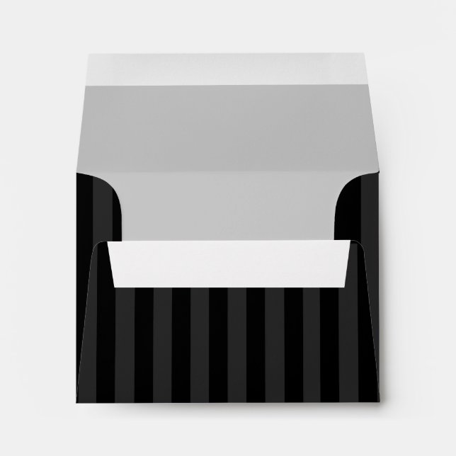 Any Colour Stripe RSVP Envelope (Back (Bottom))