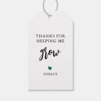 Any Colour Thanks for Helping Me Grow, Thank You