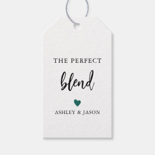 Any Colour The Perfect Blend Coffee Tag, Wedding, Gift Tags