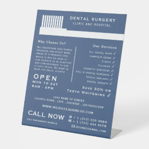 Any Colour Toothbrush, Dentistry, Dentist Advert Pedestal Sign