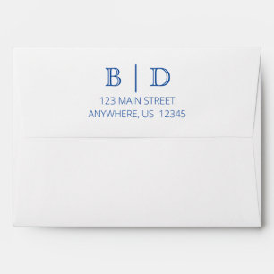 Any Colour - Two Letter Monogram Envelopes