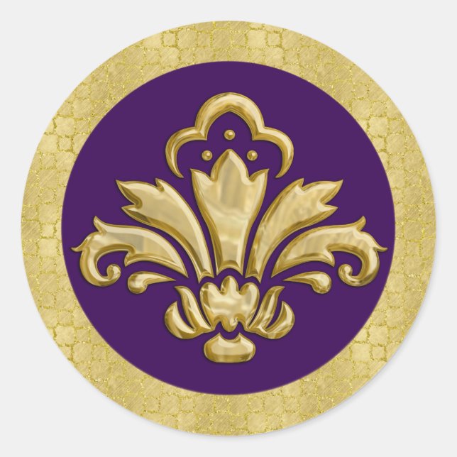 Any Colour with Gold Fleur de Lis Envelope Seal (Front)