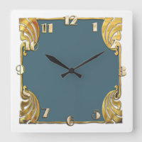 Any Colour with White Art Deco Gold Design