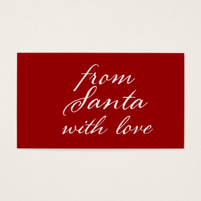 Any Colour with White from Santa with love Gift (Front)