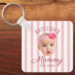 Any Colours Baby Face Photo Keepsake Mom Mommy Keychain