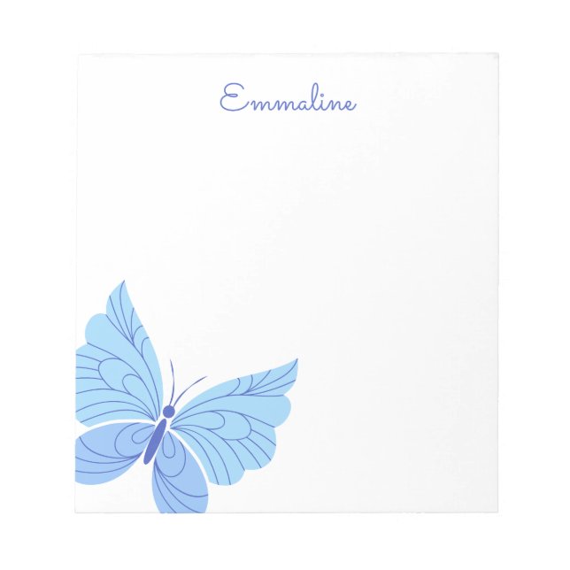 Any Colours - Butterfly Personalized Notepad (Front)