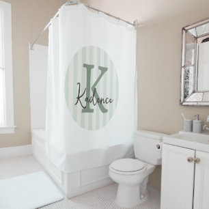Any Colours Custom Striped Circle Monogram