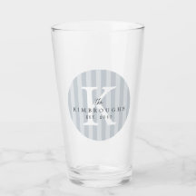 Any Colours Striped Circle Family Monogram