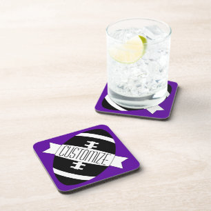 Any Custom Color Football Team Name / Text Sports Coaster
