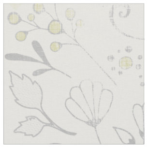 Any Custom Colour Rustic Floral Pattern Fabric