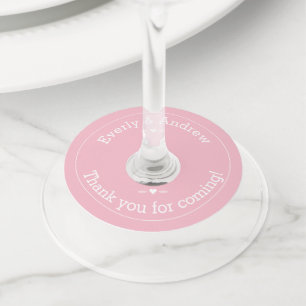 Any Custom Colour Wedding Wine Glass Tag