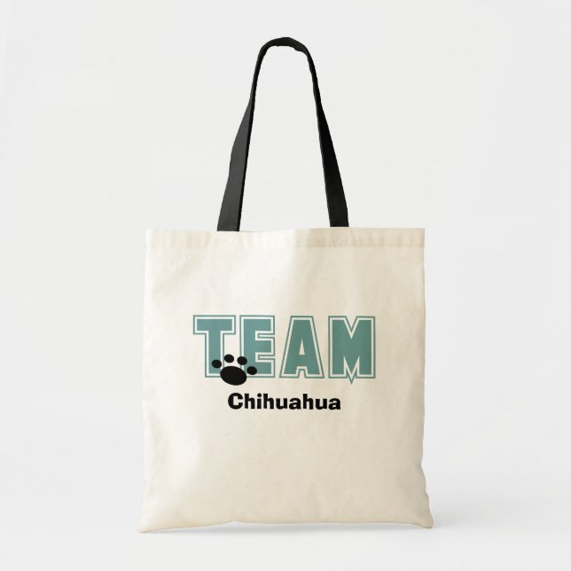 Any Dog Breed TEAM Tote Bag (Front)