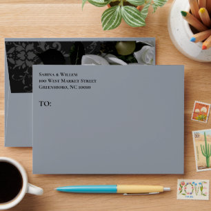 Any Event Elegant Gothic Floral Envelope