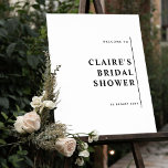 Any Event, Elegant Modern Minimalist Welcome Sign<br><div class="desc">Welcome your guests with this elegant personalized welcome sign. Ability to change text to any event, "Bridal Shower" is simply an example. Stylish, clean and simple, modern elegant design. If needed you can select "Edit Using Design Tool" and make changes to text style, size, position end even colour. You can...</div>
