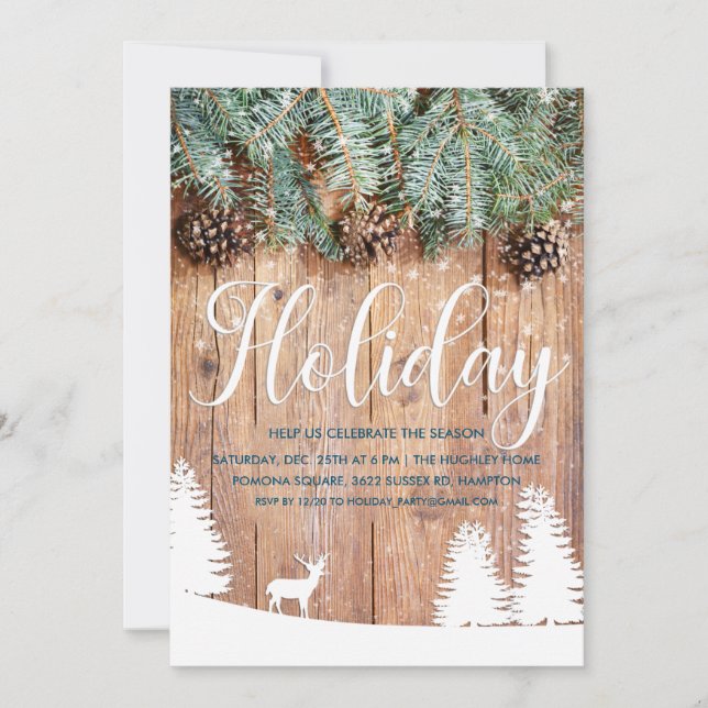 ANY EVENT - Holiday Winter Party Invitation (Front)